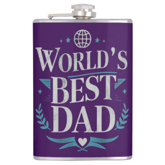 Flasques World's Best Dad Purple