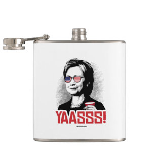 Flasques Yasss Hillary - fêtard de Hillary
