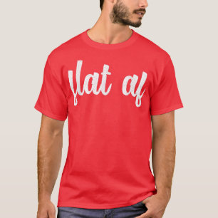 Flat Af Cancer Awareness Month Survivor Feminist V T-Shirt