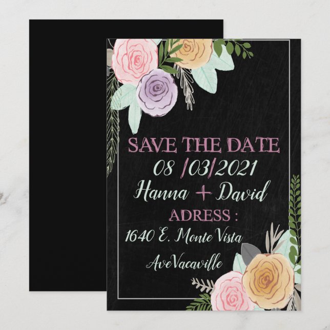 Flat Announcement Card (Front/Back)