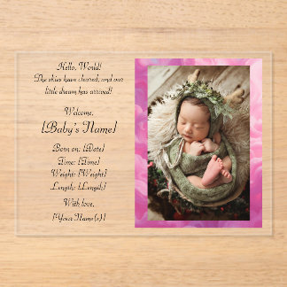 Flat Announcement Card