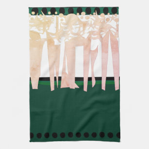 Flat ART DECO Kitchen Towel