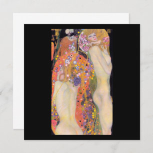 FLAT CARD: GUSTAV KLIMT : WATER SERPENTS II
