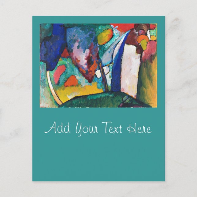 FLAT CARD : KANDINSKY : THE WATERFALL (Front)