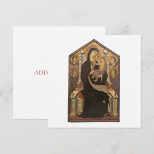FLAT CARD : MADONNA & CHILD/ FOUR ANGELS : 1320
