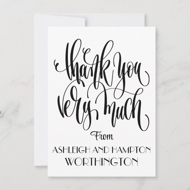 Flat Card Thank You (Front)