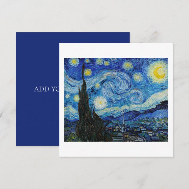 FLAT CARD : VINCENT VAN GOGH (Front/Back)