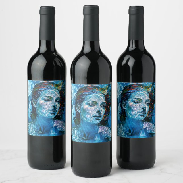Flat Card Wine Label (Bottles)