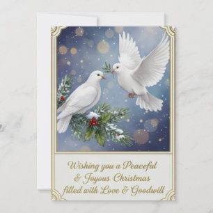 Flat Christmas Greeting Card