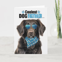 Flat Coat Retriever Dog Coolest Dad Father's Day