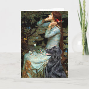 Flat Coated Retriever 1 - Ophelia Card