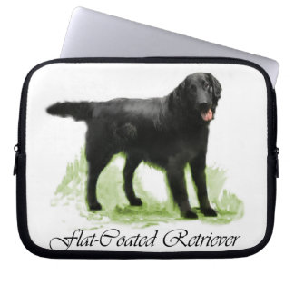 Flat-Coated Retriever Art Gifts Laptop Sleeve