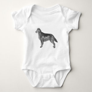 Flat Coated Retriever Baby Bodysuit