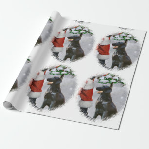 Flat-Coated Retriever Christmas Wrapping Paper