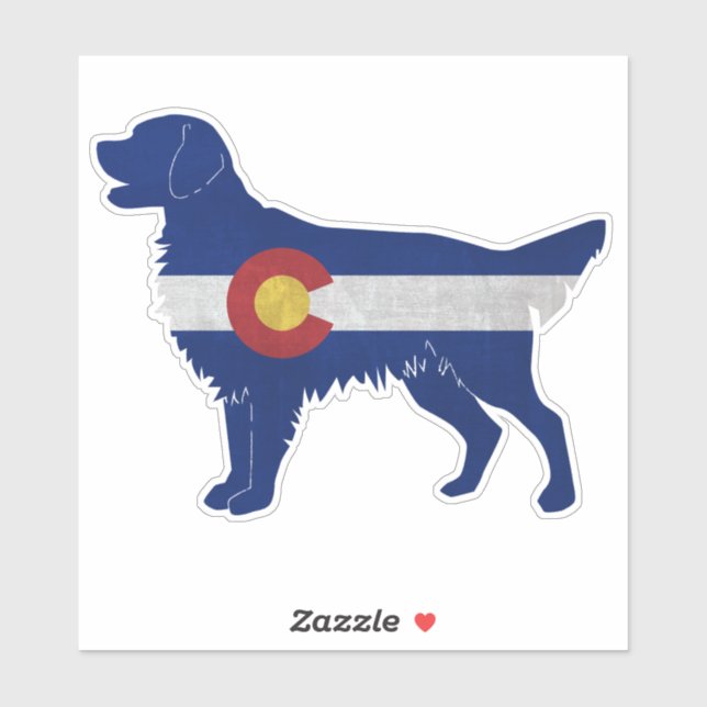 Flat-Coated Retriever Dog Breed Colorado Flag (Sheet)