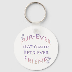 Flat-Coated Retriever Furever Keychain
