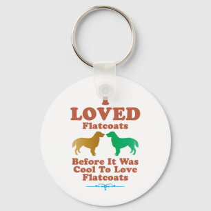 Flat-Coated Retriever Keychain