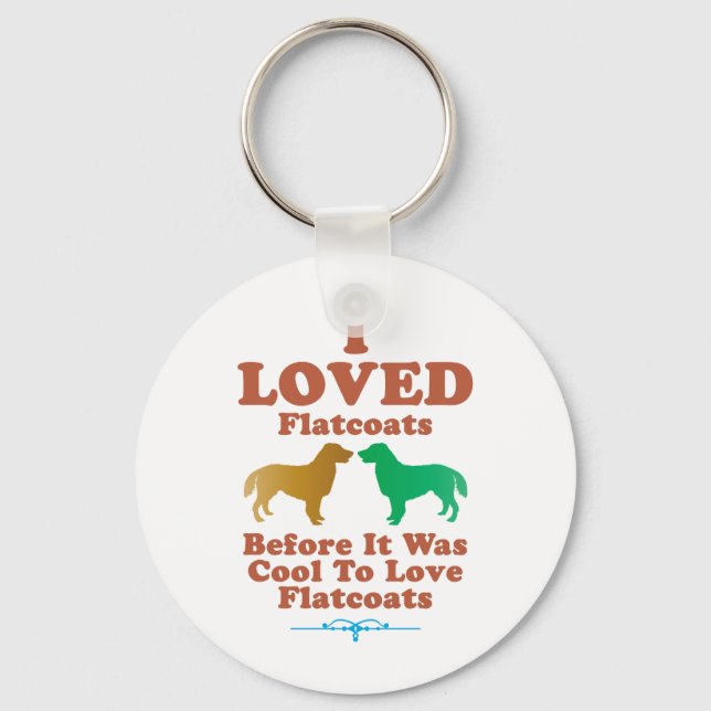 Flat-Coated Retriever Keychain (Front)