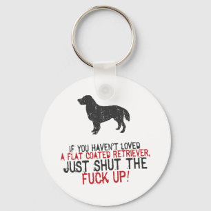 Flat-Coated Retriever Keychain