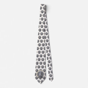 Flat-Coated Retriever Painting - Original Dog Art Tie