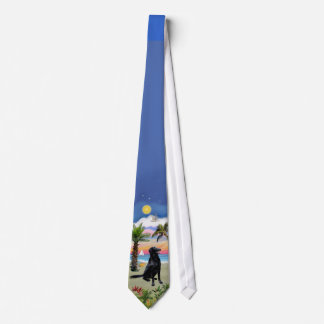 Flat Coated Retriever - Palm Beach Tie
