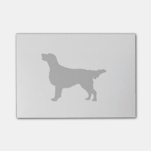 Flat-Coated Retriever Silhouette Love Dogs Post-it Notes