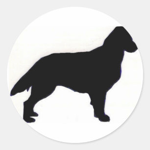 Flat-Coated Retriever silhouette sticker