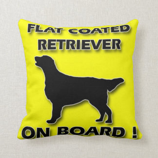 Flat Coated Retriever Throw Pillow