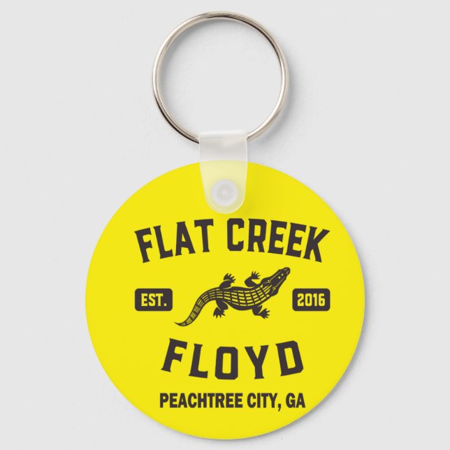 Flat Creek Floyd Alligator Peachtree City Georgia  Keychain (Front)