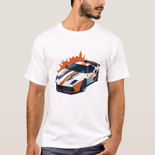 flat design of retro Car highly detailed T-Shirt