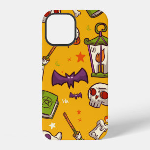 Flat Design Pattern Halloween Theme Background iPhone 12 Case