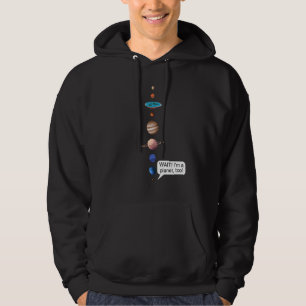 Flat Earth and Never forget Pluto Society Flathert Hoodie