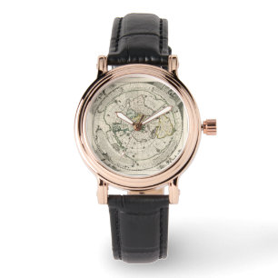 Flat Earth Azimuthal Equidistant Square Map Watch