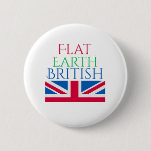 Flat Earth British Button
