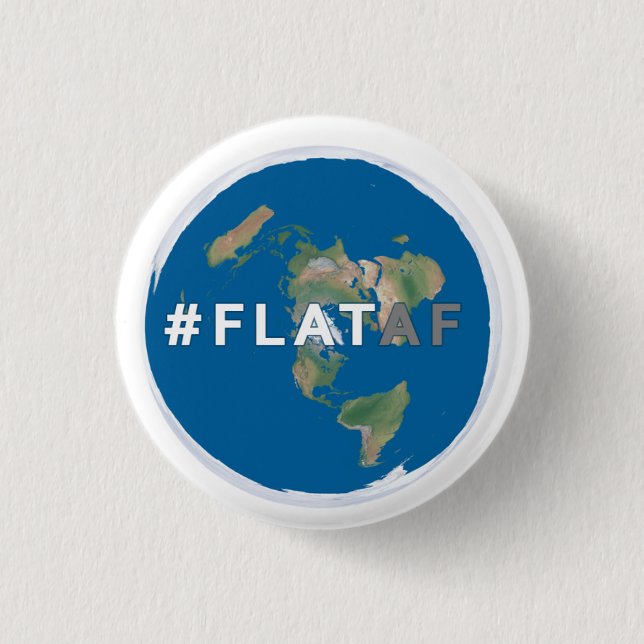 Flat Earth Button (Front)