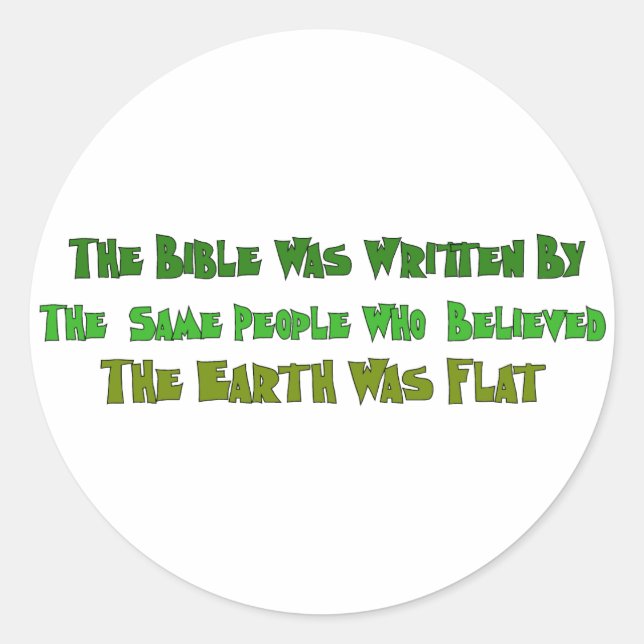 Flat Earth Historians Classic Round Sticker (Front)