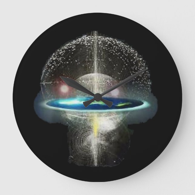 Flat earth  large clock (Front)
