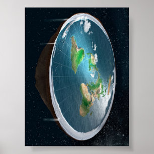 Flat Earth Model Poster