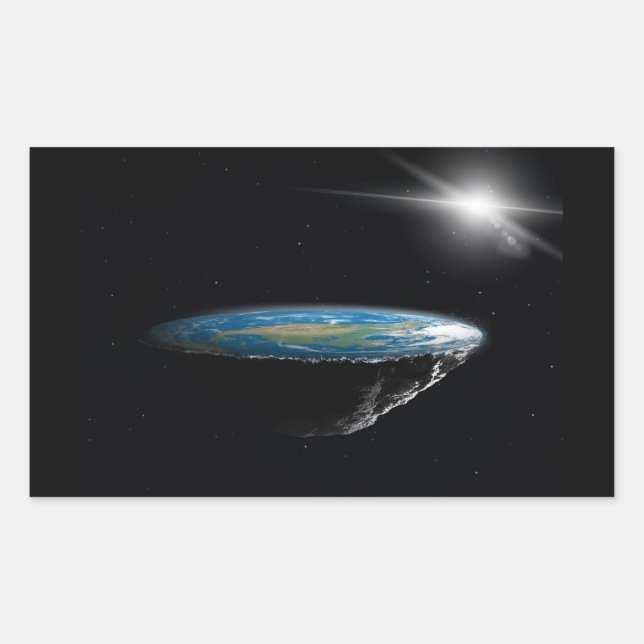 Flat Earth Model Sticker (Front)