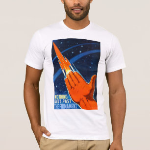 Flat Earth - Nothing Gets Past the Firmament T-Shirt