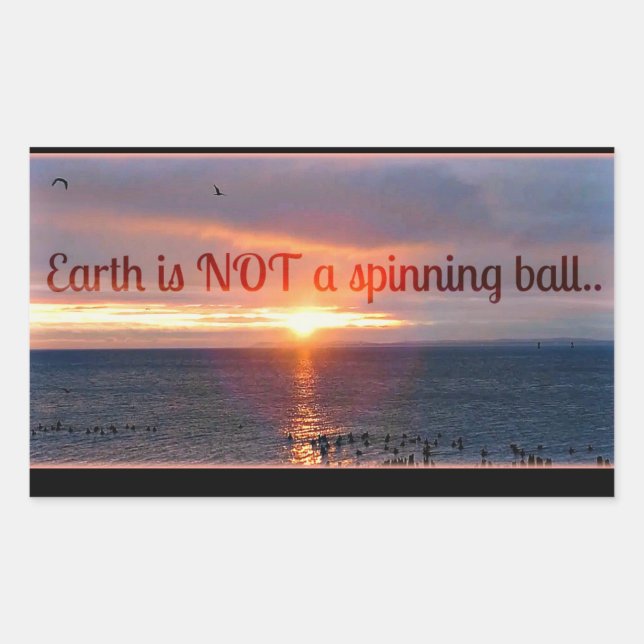 flat earth sticker (Front)