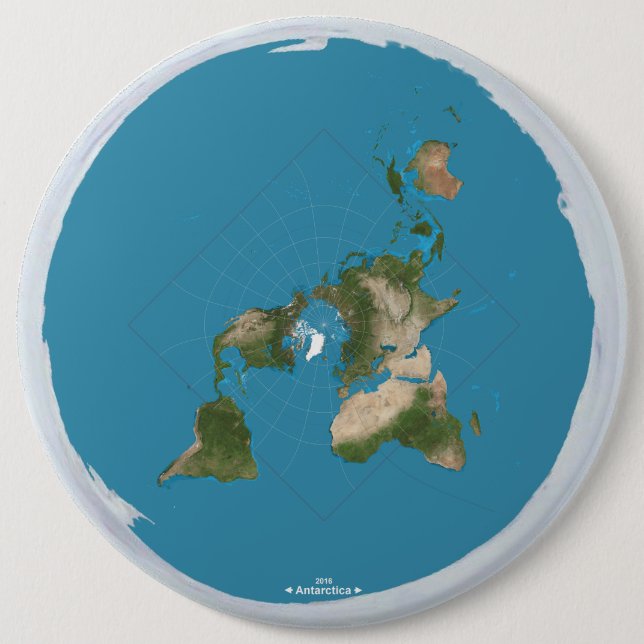 Flat Earth Today Button (Front)