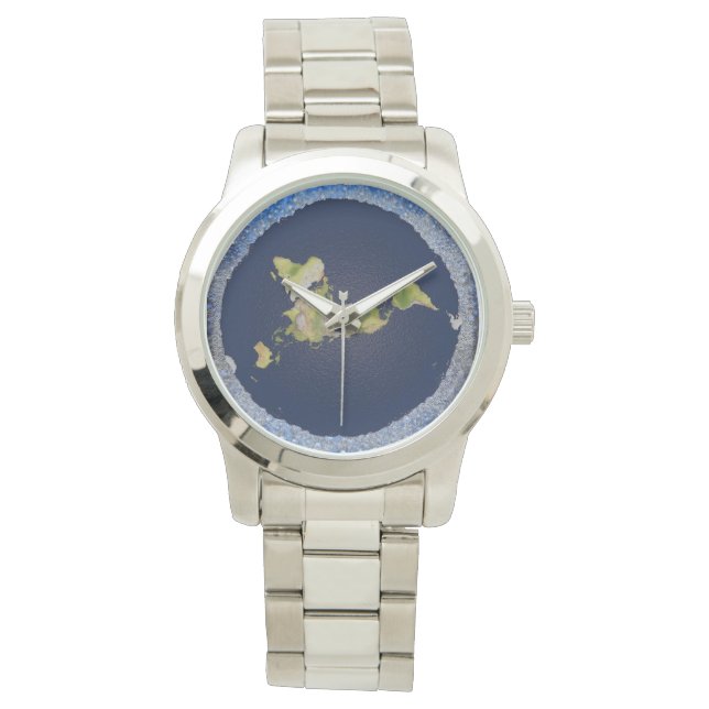 Flat Earth Wall of Ice Watch (Front)
