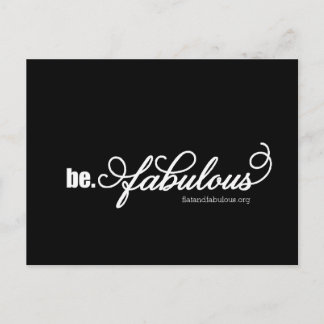 Flat & Fabulous Postcard