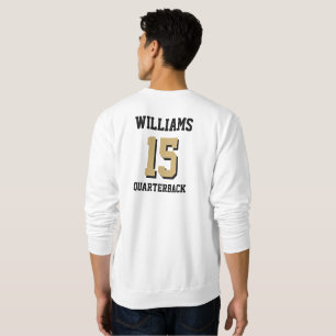 Flat Gold and Black Sweatshirt