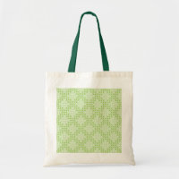 Flat Green Dots and Ovals Pattern