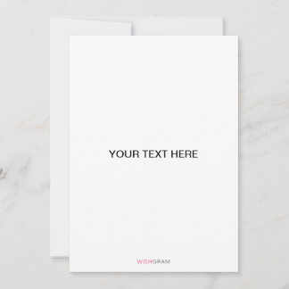 Flat Greeting Card
