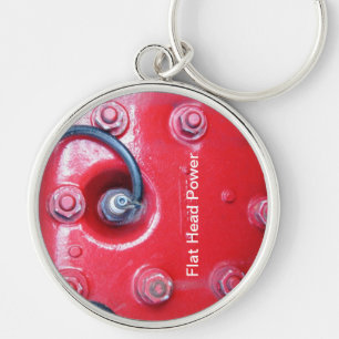 Flat Head Engine Key Chain