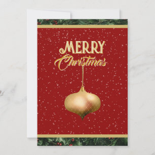 Flat Holiday Card