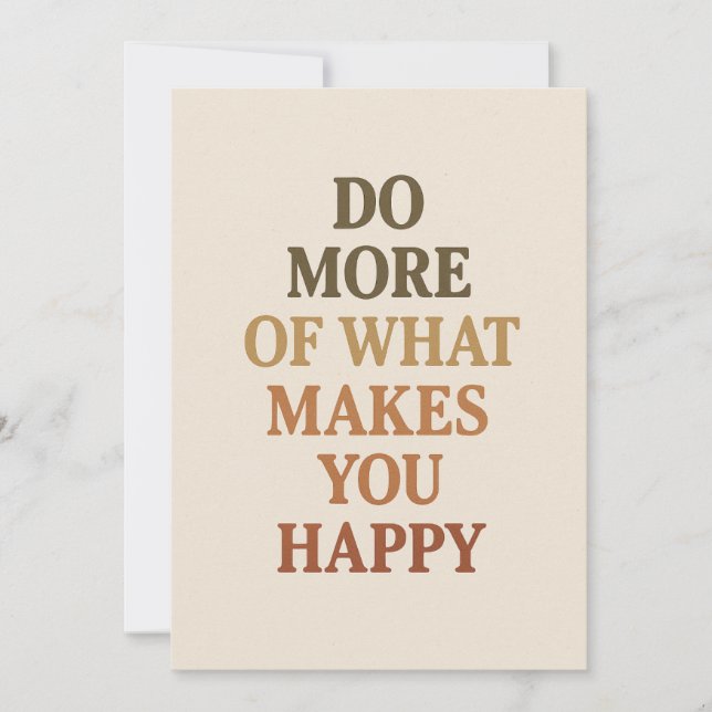 Flat Holiday Card (Front)